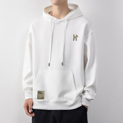 圣得西情侣款棉质连帽卫衣2023年秋季新款宽松胸前字母印花外套潮 商品图2