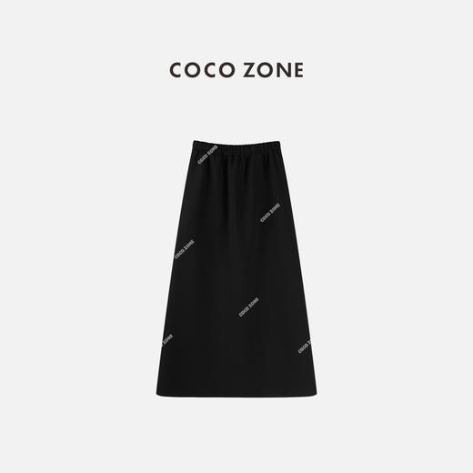 COCO ZONE 棉绵羊毛混纺简约显瘦松紧腰半身裙CC1C1927 商品图0
