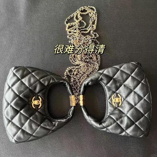 香奈儿24a高级手工坊系列，黑金流苏链条小hoboZP购入剖解1：1复刻，原厂zp方框标山羊皮（HH） 商品图2