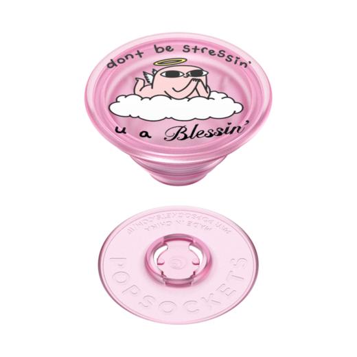 【小豆的悠游日常】天使豆 POPGRIP泡泡骚 Graphic平面系列 粉色 字母 卡通 商品图3