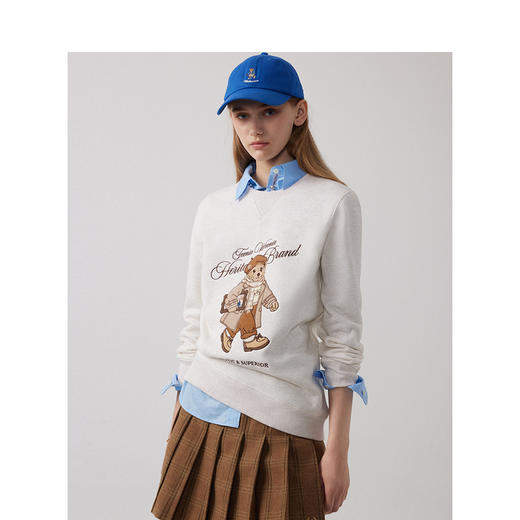 Teenie Weenie小熊卡通字母卫衣女冬季女卫衣TTMA244T02P 商品图1
