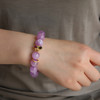 高品冰透紫锂辉手链13mm   JD 商品缩略图1