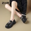 ZHR则则金属衔扣厚底乐福鞋女鞋2024新款复古优雅百搭小皮鞋 商品缩略图4
