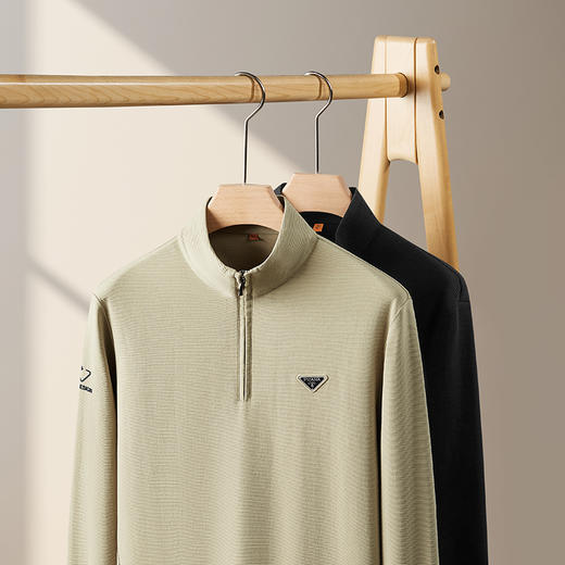 【新款DDP】大依优型大码立领拉链长袖卫衣加肥加大肥佬休闲宽松透气上衣打底男士胖子 商品图1