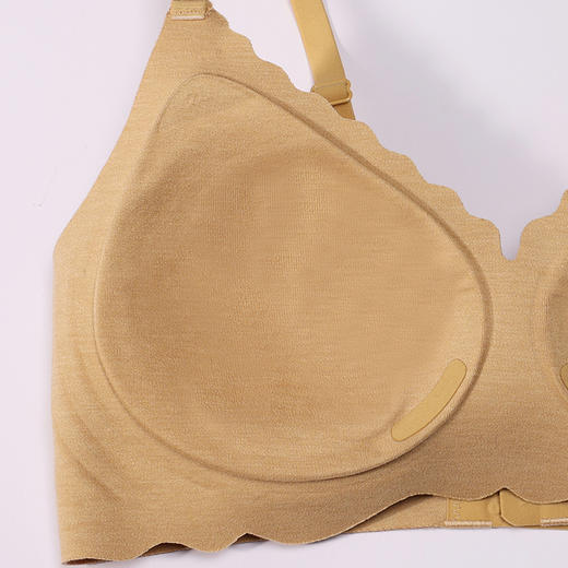 都市丽人内衣Vbra磨毛面料中厚文胸3/4杯二排扣无钢圈LBT6N4 商品图8