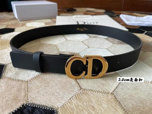 迪奥女款2.0cm/3.0cm腰带双面原版牛皮配CD标志性扣头复古扣/亮面扣（CB） 商品图1
