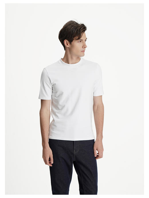 callisto白色莫代尔短袖T恤 商品图3