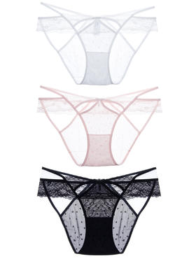 【满4条/7.5折】【秀黛】女时尚蕾丝平角裤（小版）L6333027T【门店同款】【内裤非质量问题不退换】