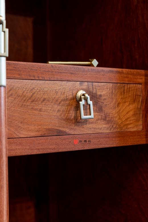 红桥红  家具严选  缅甸花梨（大果紫檀）【130 小号素面 圆角柜】 商品图4