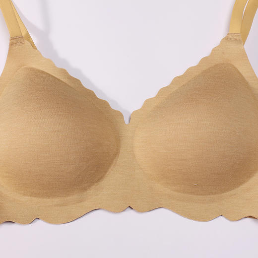 都市丽人内衣Vbra磨毛面料中厚文胸3/4杯二排扣无钢圈LBT6N4 商品图4