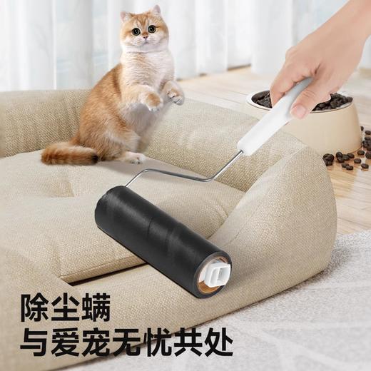 日本lec除螨专用粘毛器滚筒纸滚替换装 可撕式滚刷滚轮粘尘纸床上螨虫清洁 商品图2