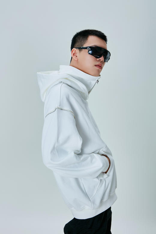 ECAPTIOUS 高领拉链拼接卫衣 商品图1