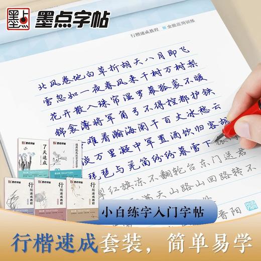 墨点字帖 行楷速成教程 荆霄鹏字帖成人学生临摹零基础入门教程硬笔书法 商品图1