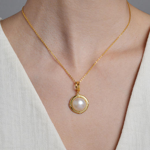 Manreya玛芮雅“罗马之约”海水马贝珍珠项链个性时尚饰品 商品图1