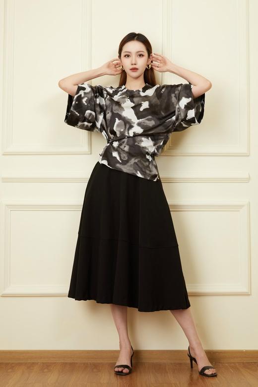 Le Malene 中国风水墨花艺术感上衣 18620 商品图4