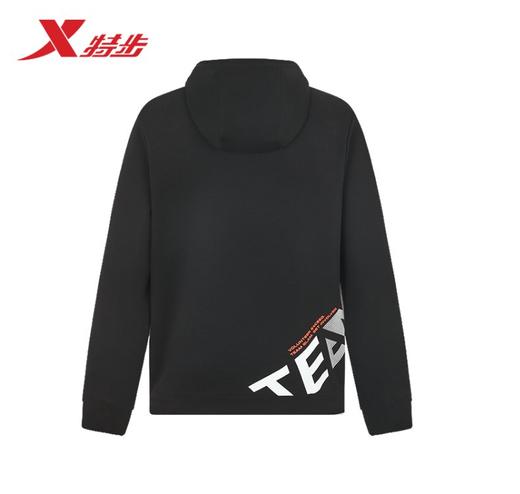 4.9折【自营】XTEP/特步  男连帽印花套头卫衣2023新款休闲运动长袖上衣 977329930339 商品图3