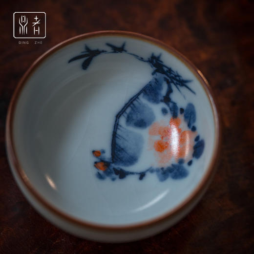 问鼎鼎者青花平口杯(白雪花)(三友)(竹叶芭蕉)(兰石)（缺货） 商品图3