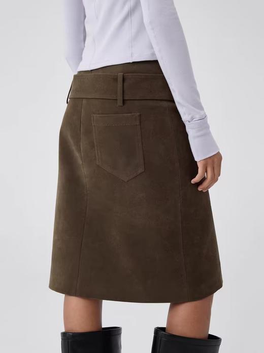 Simple Project/K24190/麂皮腰带半裙 商品图3