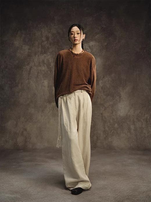 共和GongheRepub/GH24014/花边腰棉麻裤 商品图1