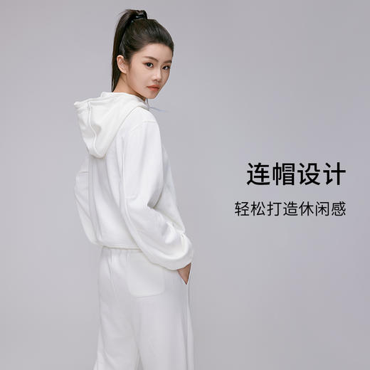 I‘d爱帝毛圈卫衣休闲连帽宽松套头运动外穿套装 商品图4