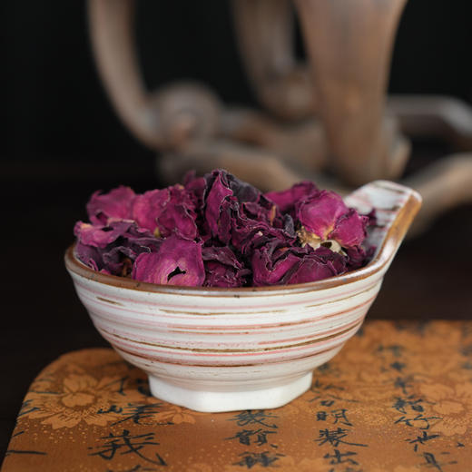 罗纹茶荷赏茶禅意陶瓷茶则茶道配件茶具茶碟复古茶勺套装投茶器 商品图4