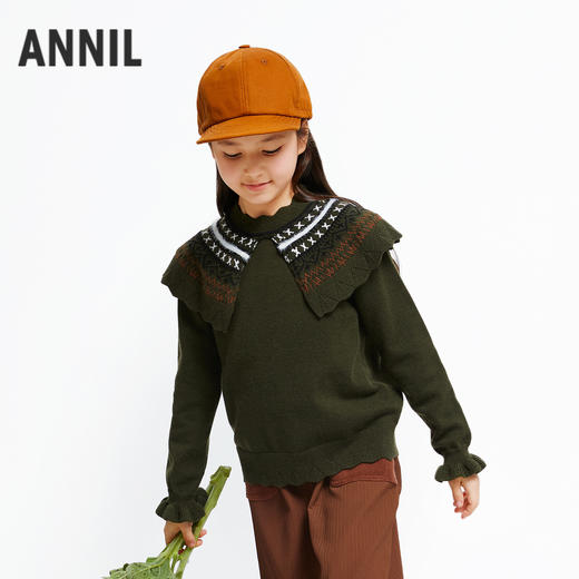 女童费尔岛提花毛衣安奈儿童装实体店同款AG434527 商品图2