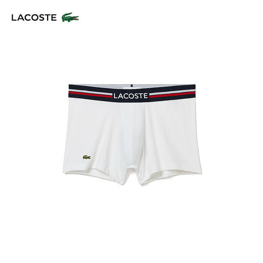 Lacoste法国鳄鱼男装新款时尚舒适3条装平角内裤5H3413-10 商品图3