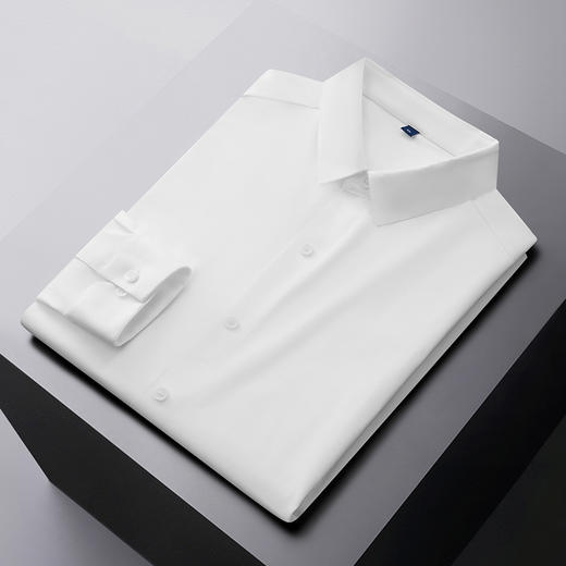 【新款DDY】大依优型大码长袖衬衫加肥加大男装弹力免烫大号大码衬衣男士胖子上衣 商品图1