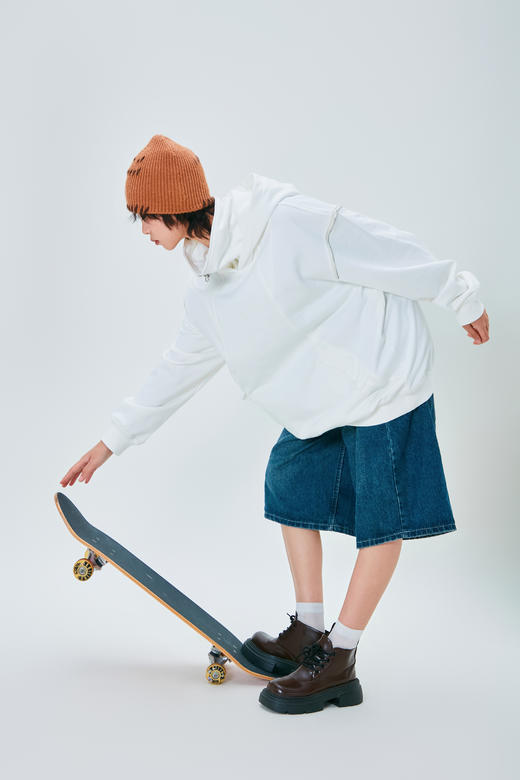 ECAPTIOUS 高领拉链拼接卫衣 商品图5