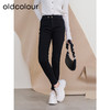 oldcolour欧珂冬季新款高腰直筒修身水洗牛仔长裤女P431106A1 商品缩略图1
