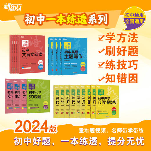 一本练透初中系列：语文文言文数学几何物理化学 商品图2