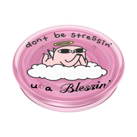 【小豆的悠游日常】天使豆 POPGRIP泡泡骚 Graphic平面系列 粉色 字母 卡通 商品图2