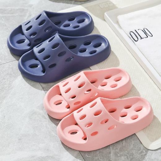 浴室拖鞋女夏室内家用情侣漏水速干卫生间凉拖鞋男防滑软底鞋[WG25207W/M] 商品图0