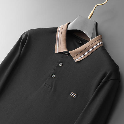 【新款DDA】大依优型大码长袖Polo衫翻领加肥加大肥佬休闲商务宽松透气上衣打底 商品图1