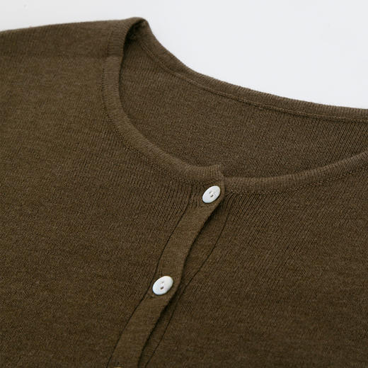 PG630斯尔丽24秋季新款优雅淑女细针开衫可脱卸披肩两件套针织衫 商品图4