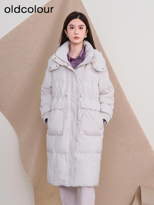 oldcolour欧珂冬季新款时尚修身中长款羽绒服女P450907A1 商品图1