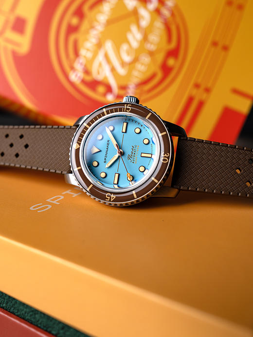英国SPINNAKER三角帆限量版复古潜水机械表5033限量版40壳径 商品图2