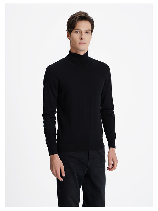 callisto黑色绵羊毛毛衣 商品图2