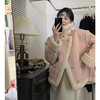 【粉色羊羔绒外套】短款冬季皮毛一体 冬季新款小个子韩系加厚小香风 商品缩略图5