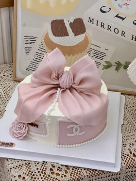香奈儿粉色蝴蝶结 （翻糖）