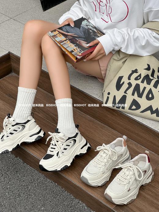 新品厚底增高显瘦女士休闲老爹鞋431B43566（W） 商品图0