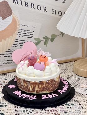 情侣纪念日蛋糕（巴斯克）