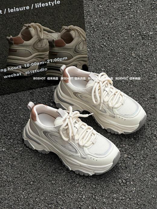 新品厚底增高显瘦女士休闲老爹鞋431B43566（W） 商品图8