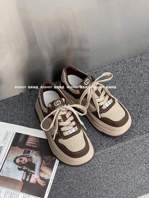 新品女士圆头厚底拼色休闲鞋431B43567（W） 商品图3