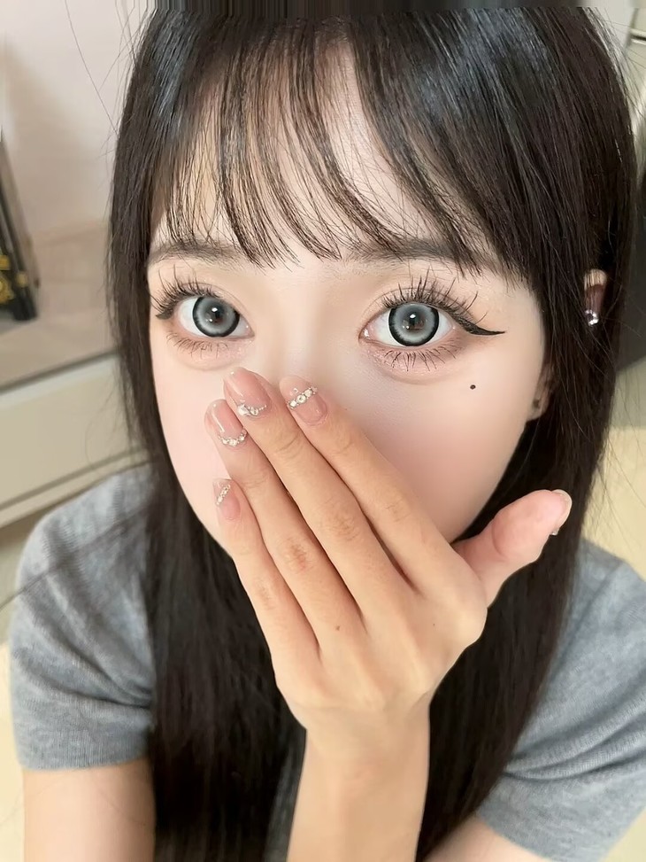 SUGARPLUM绵羊露珠14.5mm 灰色 半年抛美瞳 满眼水光韩系学妹 - VVCON美瞳网