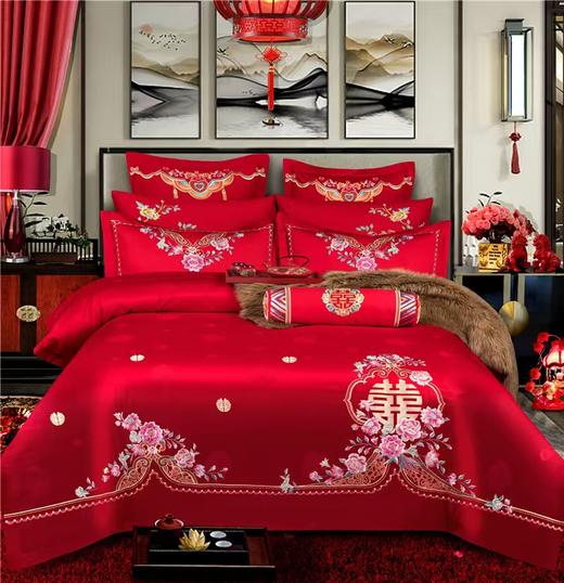 甄选全棉御喜婚庆四件套G117680018 商品图7