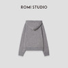 ROMI STUDIO“ChillVibe”12s山羊绒混纺双层莱卡连帽卫衣 432TS355 商品缩略图1