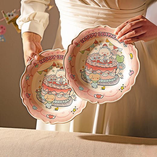 摩登主妇陶瓷碗碟餐具套装家用菜盘子乔迁礼盒闺蜜生日礼物送女生 商品图3