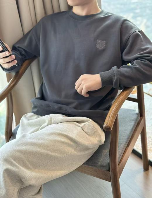 男士极度松弛感卫衣YEWAI 也外虎头刺绣7A抗菌卫衣 商品图11