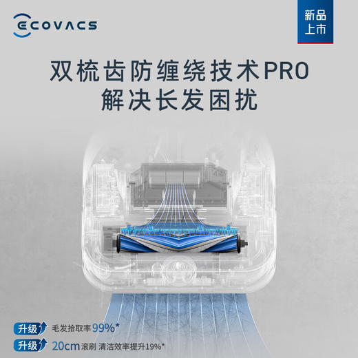 科沃斯扫地机器人 x5pro 灵动恒贴边 毛发零缠绕 超薄旗舰款 商品图2
